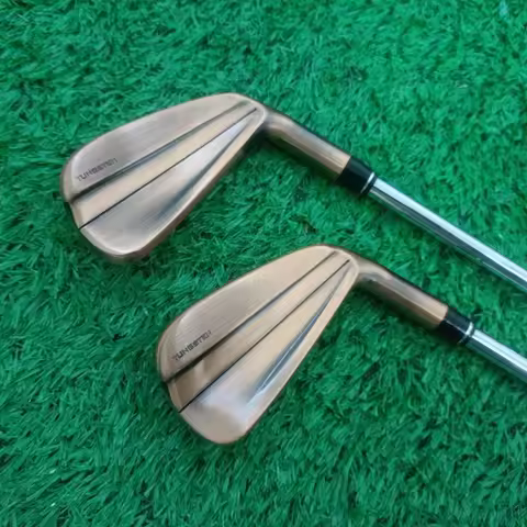 TaiFu 2024New Men's p790 Golf Clubs copper color P790 Golf Irons Fourth generation 7pcs 4-9P R/S/SR 