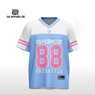 PUTIH Oversized Jersey Series 88 Supermode White Pink - Premium quality Oversized Jersey