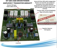 Kit driver power amplifier 7 transistor 600W GM 1428