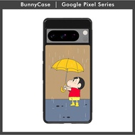 Google Casing Case PIXEL 9 8 7 7a 6 6a 5 4 4A 5G 4G Pro XL Sinchan With Rain LZ0293