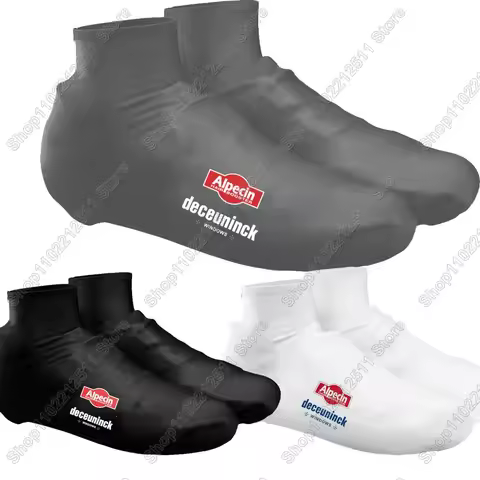 Alpecin Deceuninck Team 2025 Cycling Shoe Covers Road Bike Shoes Cover MTB Jerseys Dust-proof Non-sl
