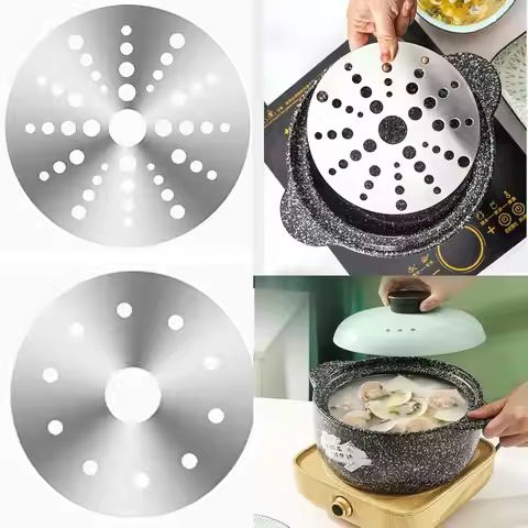 Stainless Steel Induction Cooker Heat Diffuser Saucepan Cooking Hob Heat Conduction Plate Converter 