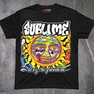 OVERSIZE DISTRO T-SHIRT BAND SUBLIME 50OZ TO FREEDOM BLACK