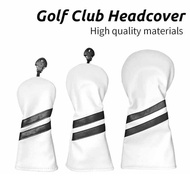 Golf Wood Cover PU Waterproof Fabric Thick Plush 1/3/5/UT No. Wood Cap Cover Fairway Wood Cover