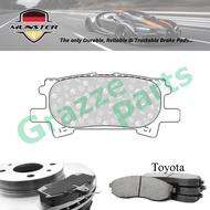 Münster Disc Brake Pad Rear for Toyota Harrier MCU35 36 3.0 2003-2008 1MZ-FE ACU30 35 MCU30W 2.4 200
