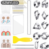 169pcs Earring Cutters Set Multiple Shapes Stainless Steel Polymer Clay Cutters Kit For Jewelry Maki