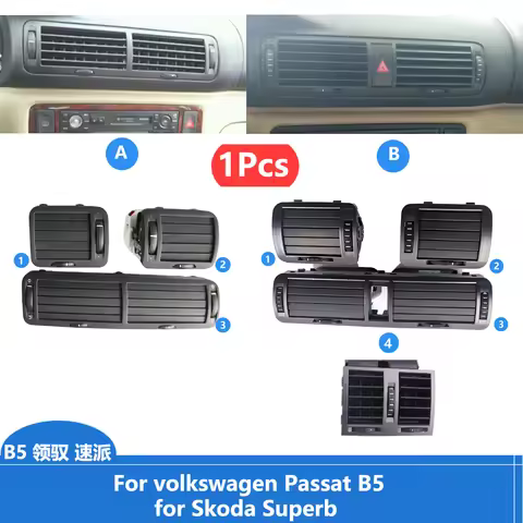 Ruili133 2 3B0819728, 3B0819704D,3B0819703D Central Air Vent Outlet AC Vents Dashboard For Skoda Sup