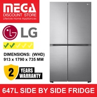 LG GS-B6473PZ 647L SIDE-BY-SIDE DOOR FRIDGE (2 TICKS)