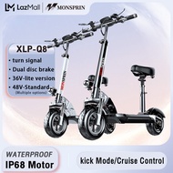 Local Onsite Warranty MONSPRIN Q8 Electric Scooter for adult 200kg Lithium Battery Daily travel Distance 40-150KM scooter electric bike with Removeable Seat Waterproof IP54 Portable Foldable Easy to carry escooter basikal elektrik motor skuter elektrik