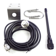 Accessories VHF Marine Antenna 156-163Mhz Rubber Waterproof Mast Aerial with 5M RG-58 Cable for Boat