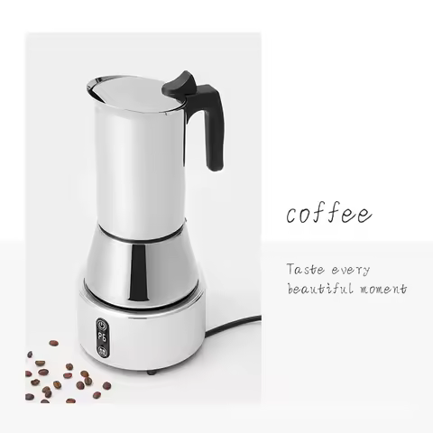 Moka Pot 304 Stainless SteelStainless Steel 【200/300ML 】Moka Coffee Maker for Kitchen Mocha Espresso