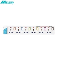 Power Strip Surge Protector 6 Way AC Universal Outlets EU/US/AU/UK Plug Sockets Lightning Individual
