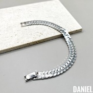 •DANIEL• 歐美老件 MONET銀色金屬片設計手鍊