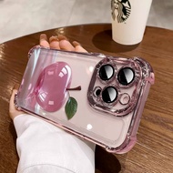3 In1 Pink Apple Case For Honor X6c X8C x7c Huawei Honor GT 9X 9Xpro X10 X20se X30 X30i X40 X40i Pho
