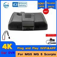 4K HD 2160P Plug And Play WIFi Car DVR Video Recorder Dash Cam For MG5 MG 5 Scorpio 1.5T TROPHY 2021