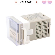 ELOK Time Relay, LCD Display 24VAC/DC Digital Time Relay, Precision Timing 0.01S-9999H DH48S-2Z DH48