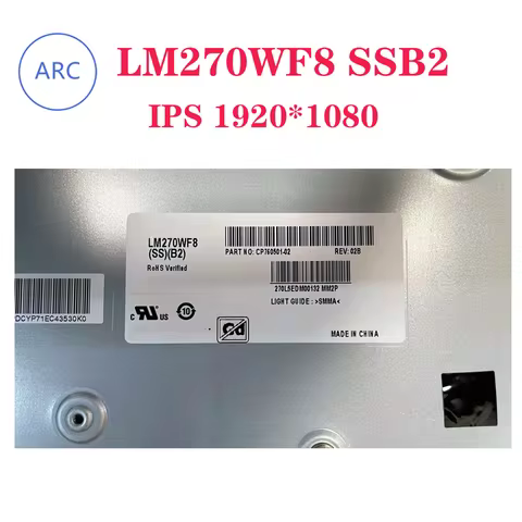 27" NEW Original Screen LM270WF8 SSB2 IPS FHD 1920*1080 60HZ LM270WF8(SS)(B2)