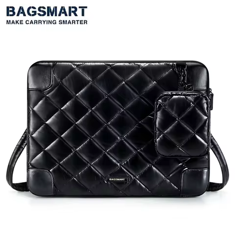 BAGSMART Laptop Bag Sleeve Case Fashion HandBag Notebook Pouch 15.6inch For Lenovo HP Huawei Asus De