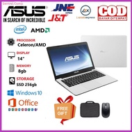 Laptop Asus Intel Celeron/AMD Ram 8gb Ssd 256gb /Free Tas &amp; Mouse