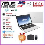 Laptop Asus Intel Celeron/AMD Ram 8gb Ssd 256gb /Free Tas & Mouse