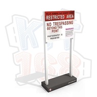 Area 51 No-Trespass Sign toy paper model