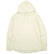 Pilgrim Surf+Supply 2022秋冬款 Rattner 華夫格紋連帽衫，套頭連帽衫，貨號 36-14-0142-458，S碼，米白色，BEAMS華夫格紋上衣。二手。 [Pilgrim 