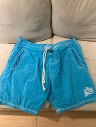 Superdry genuine goods 極度乾燥 淺藍海灘褲 2XL