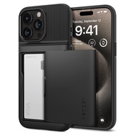 SPIGEN Case for iPhone 15 Pro Series [Slim Armor CS] Card Holder Case with Slim Fit Dual Layer Prote