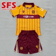 【SFS】 2025-26 Motherwell Jersey Football Soccer Jersey Kid  Kit（Top+shorts）