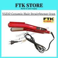 VIZIO Ceramic Hair Straightener Iron Pelurus Rambut (red colour)