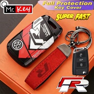 [Mr.Key] VW Racing Style Folding Key Cover For VW Golf 7 Tiguan Tharu Tacoua T-roc T-cross GTI Case
