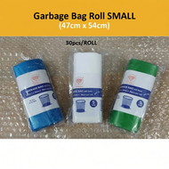 Beg Sampah (30 PCS) Small Size Garbage Bag Roll 47cm x 54cm [18 Inch x 22 Inch] / Rubbish Bag / Room