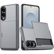 Case for Samsung A55 A56 Galaxy Armor with Card Clip Holder Phone Cover