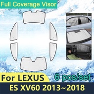 Full Cover Sunshades For LEXUS ES ES250 ES300h ES350 ES200 XV60 2013~2018 Car Windshield Accessories
