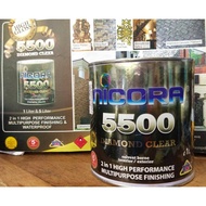 NICORA 5500 DIAMOND CLEAR GLOSSY Finish (1 Litre) Solvent B. Paint | Top Coat / Clear Coat For Wall,