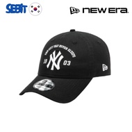 [NewEra] 9FORTY Unstructured NY Yankees Cap Hitam Adjustable Curved Visor Style Kasual