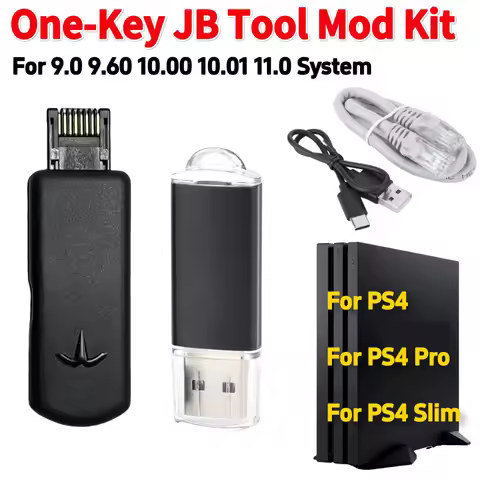One-Key JB Tool Mod Kit JB USB Adapter with Type-C Cable Kit Modification Kit for PS4/PS4 Pro/PS4 Sl