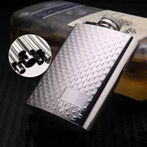 4OZ Portable Mini Hip Flask with Funnel Outdoor Drinking Wine Bottle Pocket Whiskey Bottle Stainless