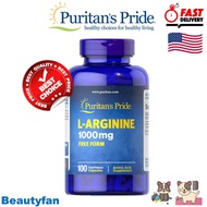 ของแท้ พร้อมส่ง Puritans Pride L-Arginine 1000 mg Free Form 100 capsules