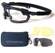 HUNTERSKY HTS DISCOVER YOUR WORLD!Anti Fog Shooting Safety Glasses for men, Military Grade range Hun