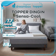 Quantum Dreambox Cooling Topper SensaCool Greentea Latex / Topper Kasur Dingin / Cool-to-Touch