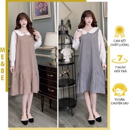 [ME_BEE1 M123] BEAUTIFUL HIGH QUALITY LONG-SLEEVE OFFICE GIRLS DRESS - DESIGNED FALL-Winter GIRLS DR