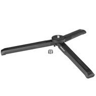 Aluminum Mini Tripod, Tabletop Handheld Tripod with 1/4'' and 3/8'' Screw, Portable Mini Travel Trip