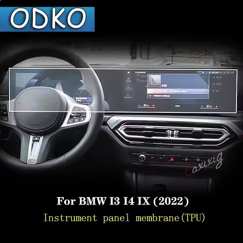 For BMW i3 i4 IX 2022 Car GPS navigation Protective film LCD screen TPU film Screen protector Anti-s