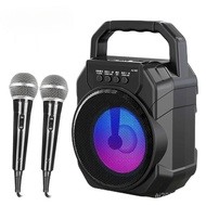 Outdoor Wireless Loud Volume with Microphone Audio Bluetooth Speaker Subwoofer Small Portable K Song