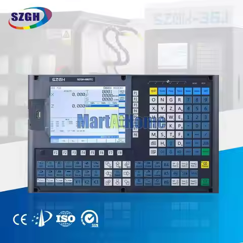SZGH-880TC 2-6 Axis CNC Lathe Control System 8.4" LCD 0.1μm Precision ATC, PLC & Macro Support for L