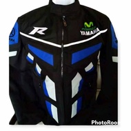 Jaket motor harian Yamaha warna biru