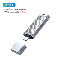 520 ORICO เมกะไบต์/วินาที USB3.2เจนเนอเรชันแฟลชไดร์ฟแบบแข็ง U Disk Pendrive 1TB 512GB 256GB Type-C/U