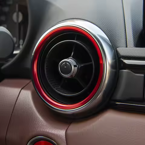 Accessories Car AC Air Outlet Conditioning Cover Ring Vent Decoration Trim For Mazda MX5 mazda 2 CX3