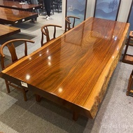 Tea Table Log Whole Board Tea Table Solid Wood Camba Ban Boss Office Olympic Flower Walnut Furniture
